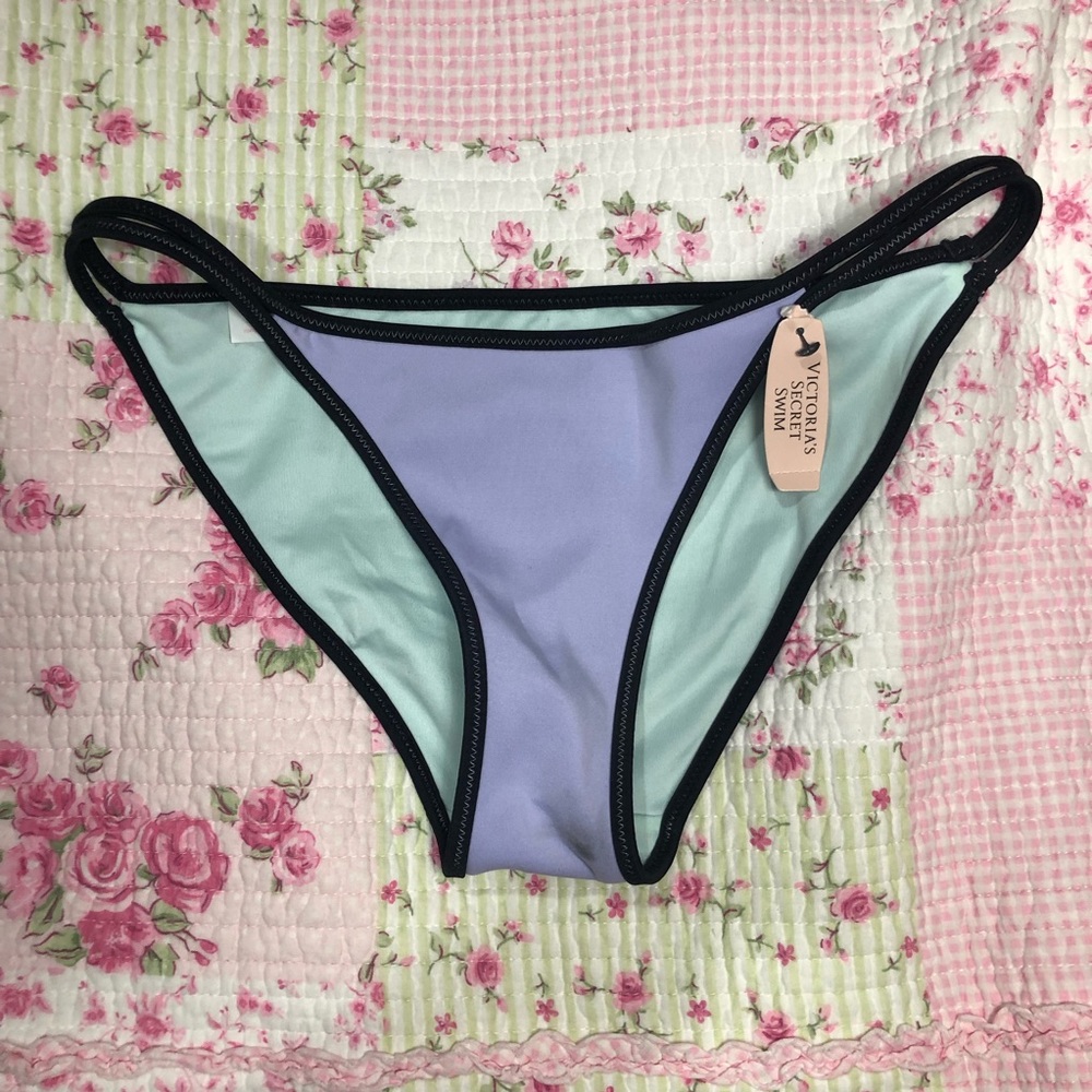 VS Lavender Strappy Bikini Bottom
